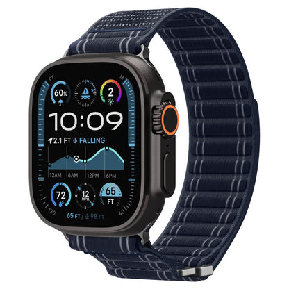 Pašček Spigen WBF0 za Apple Watch 49mm / 46mm / 45mm / 44mm serije, temno moder AMP10143