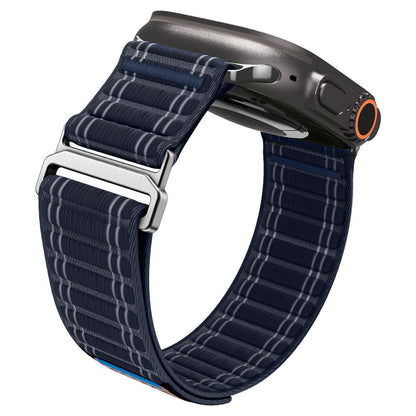 Pašček Spigen WBF0 za Apple Watch 49mm / 46mm / 45mm / 44mm serije, temno moder AMP10143