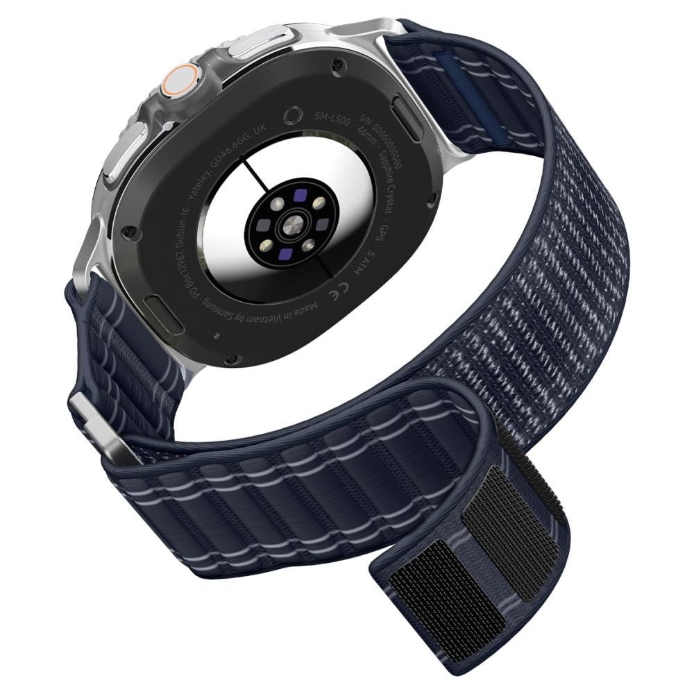 Pašček Spigen WBF0 za Samsung Galaxy Watch8 / Watch8 Classic Series, temno moder AMP10155