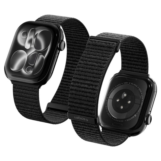 Pašček Spigen WBF01 za Apple Watch 49mm / 46mm / 45mm / 44mm serije, črn AMP11833