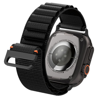 Pas Spigen WBF1 za Apple Watch 49mm / 46mm / 45mm / 44mm Series, Črna