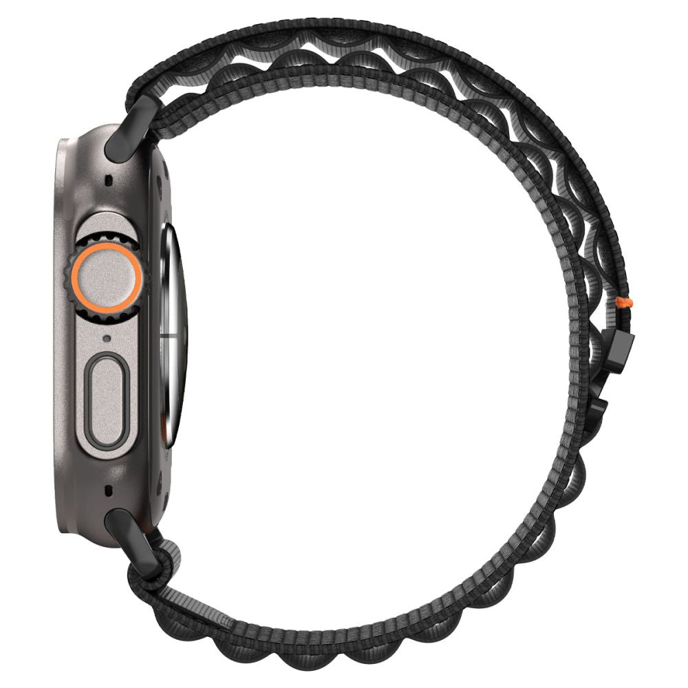 Pas Spigen WBF1 za Apple Watch 49mm / 46mm / 45mm / 44mm Series, Črna