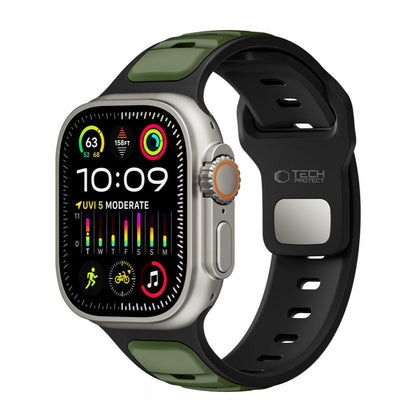 Pas Tech-Protect Iconband Line za Apple Watch 49mm / 46mm / 45mm / 44mm Series, Zelen