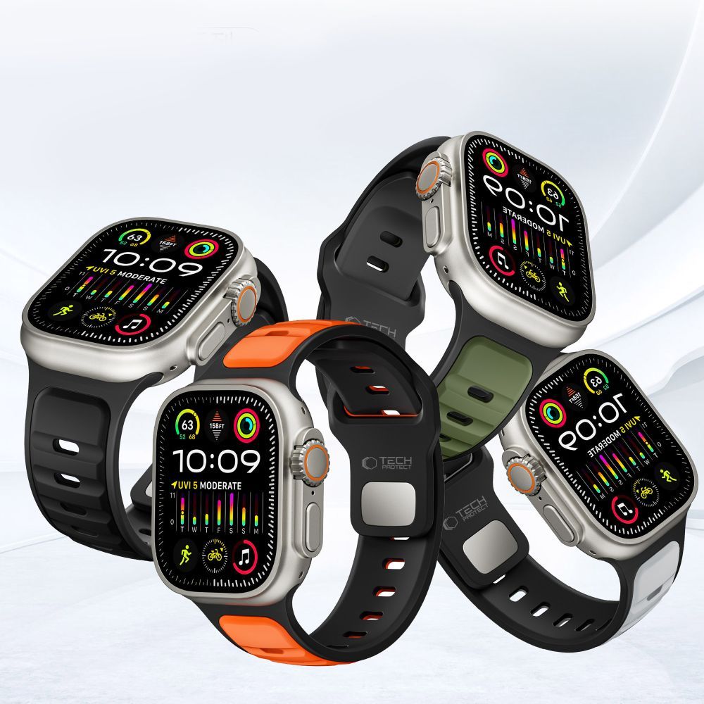 Pas Tech-Protect Iconband Line za Apple Watch 49mm / 46mm / 45mm / 44mm Series, Zelen