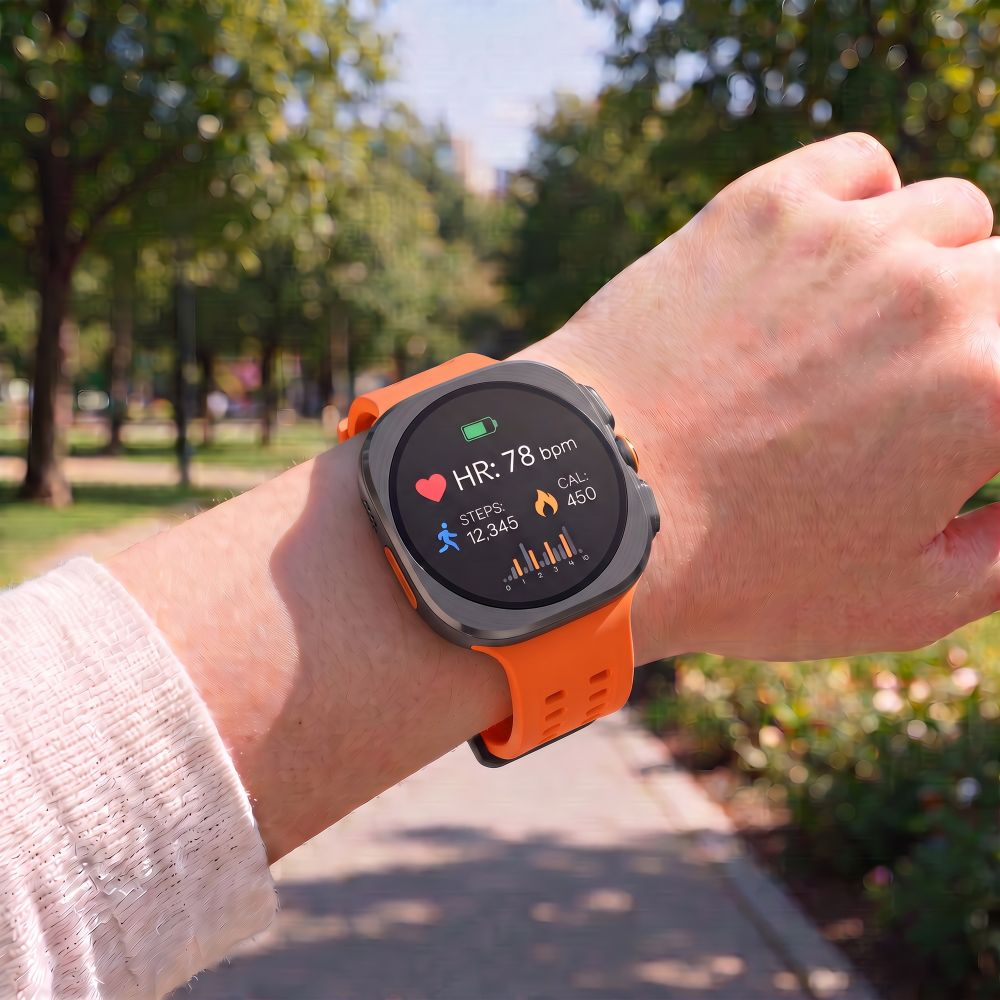 Tech-Protect Silicone Air Strap for Samsung Galaxy Watch Ultra Series, Orange