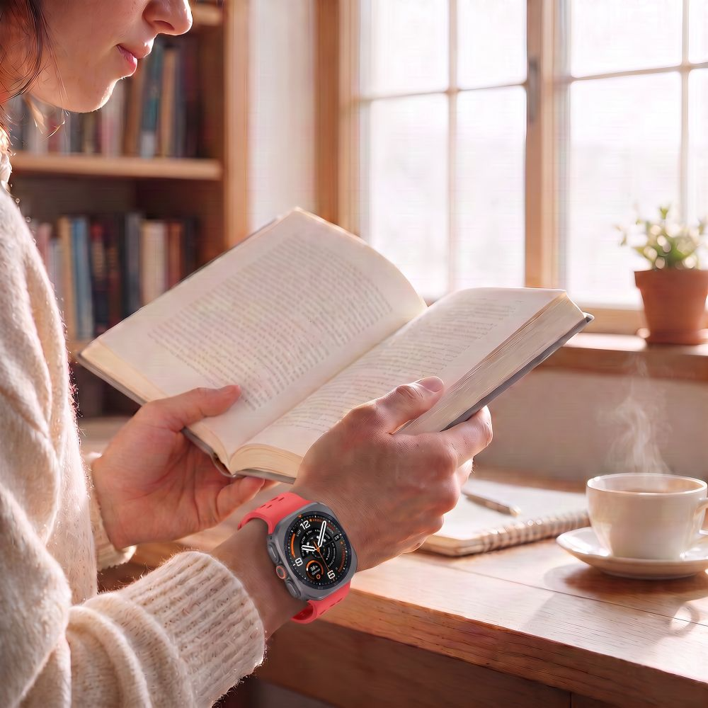 Trak Tech-Protect Silicone Air za Samsung Galaxy Watch9 / Watch8 / Watch8 Classic Series, rdeč