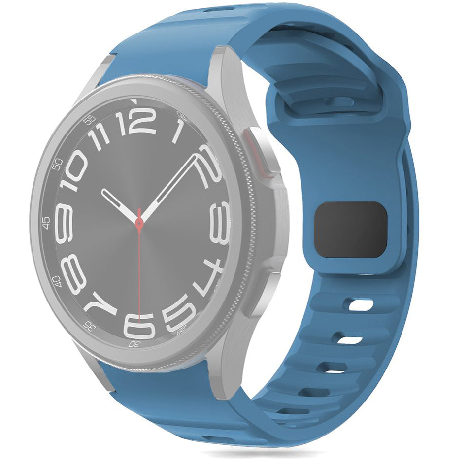 Tech-Protect Silikonski trak za Samsung Galaxy Watch7 / Watch FE / Watch6 / Watch5 / Watch4 Series, modri 