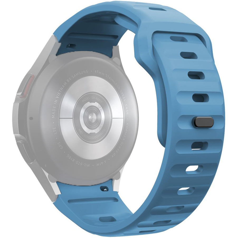 Tech-Protect Silikonski trak za Samsung Galaxy Watch7 / Watch FE / Watch6 / Watch5 / Watch4 Series, modri 