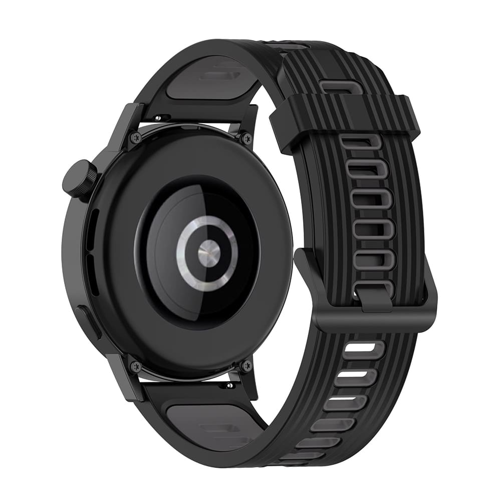 Pas Techsuit W002 za Huawei Watch / Xiaomi Watch Series, 22mm, Črna