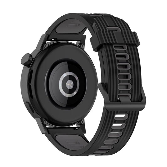 Pas Techsuit W002 za Samsung Galaxy Watch / Huawei Watch Series, 20mm, Črna
