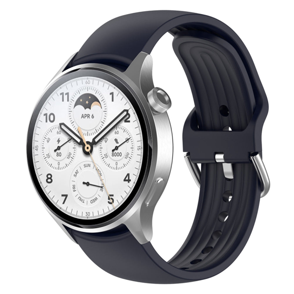 Pas Techsuit W003 za Huawei Watch / Xiaomi Watch Series, 22mm, Mornarsko modra