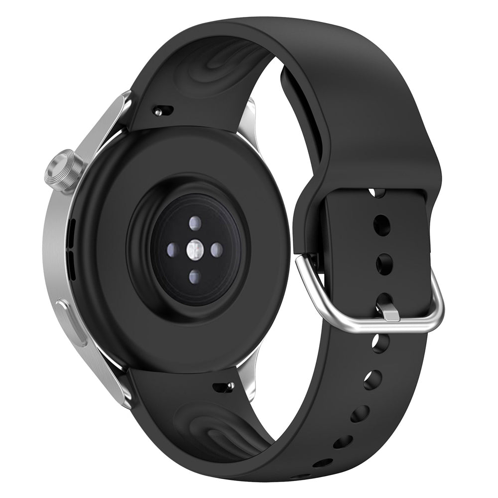 Pas Techsuit W003 za Huawei Watch / Xiaomi Watch Series, 22mm, Črna