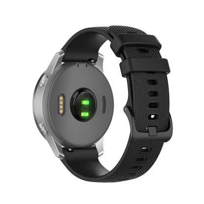 Pas Techsuit W006 za Huawei Watch / Garmin Watch Series, 18mm, Črna