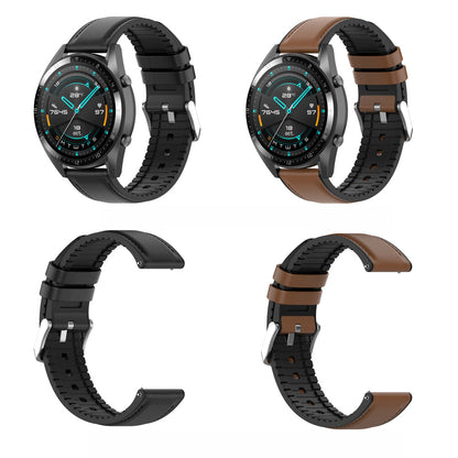 Pas Techsuit W007 za Samsung Galaxy Watch / Huawei Watch Series, 20mm, Črna