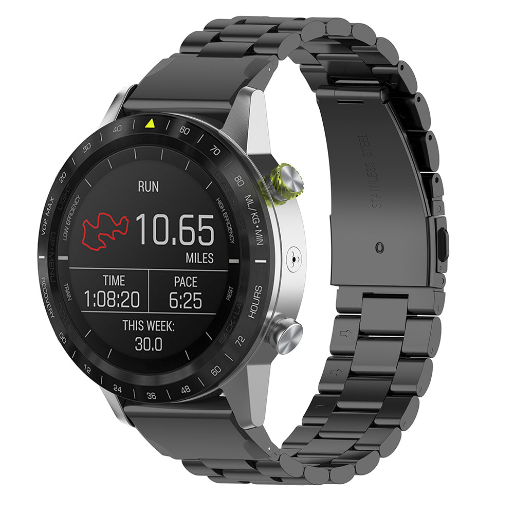 Pas Techsuit W010 za Garmin Instinct / Approach / Fenix Watch Series, 20mm, Črna