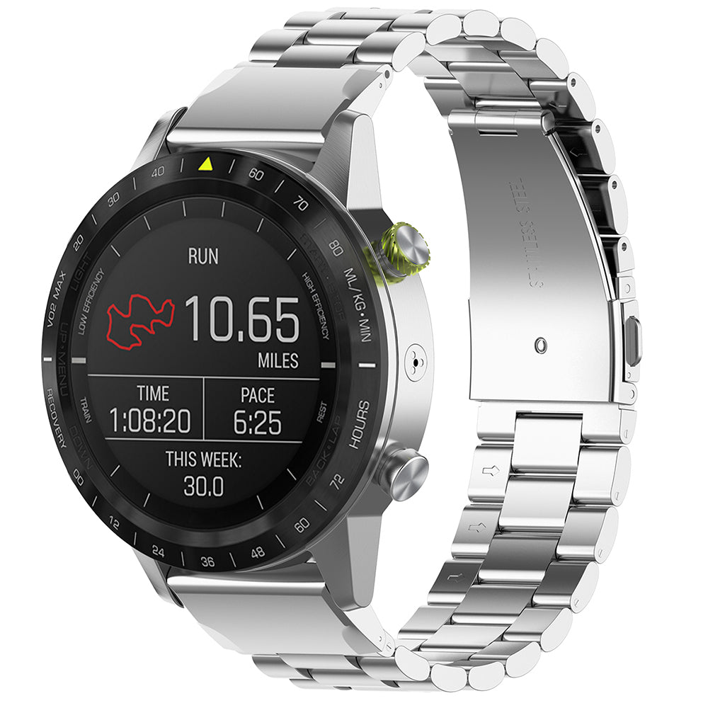 Pas Techsuit W010 za Garmin Watch Fenix / Forerunner Series, 22mm, Srebrn