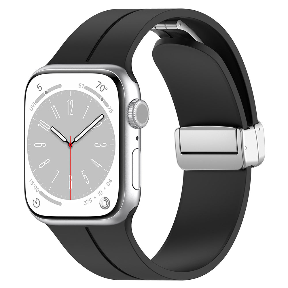 Pas Techsuit W011 za Apple Watch 49mm / 46mm / 45mm / 44mm / 42mm serije, črna.