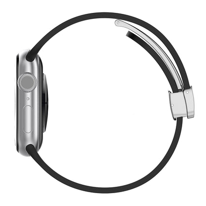 Pas Techsuit W011 za Apple Watch 49mm / 46mm / 45mm / 44mm / 42mm serije, črna.