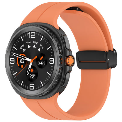 Pas Techsuit W011 za Samsung Galaxy Watch 8 Classic / Watch8 44mm / Watch 8 40mm, Oranžen.