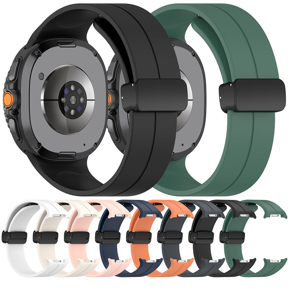 Pas Techsuit W011 za Samsung Galaxy Watch 8 Classic / Watch8 44mm / Watch 8 40mm, Oranžen.