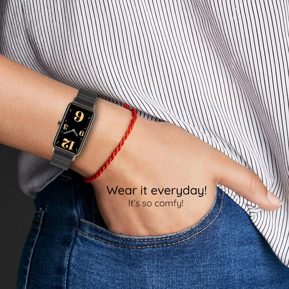 Techsuit W012 Strap for Garmin Instinct / Approach / Fenix Watch Series, 20mm, Black