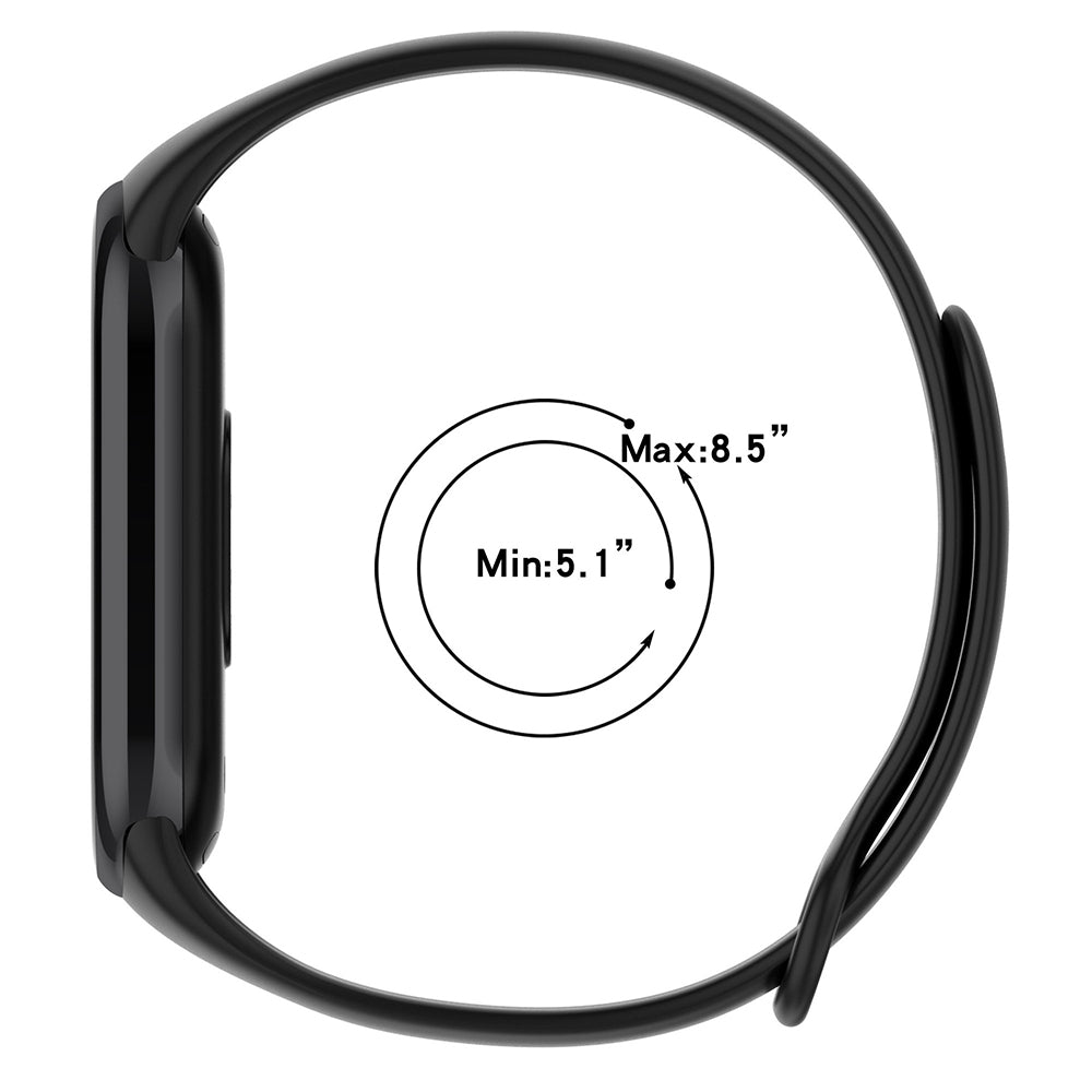 Pas Techsuit W014 za Xiaomi Smart Band 9 / 8, Črna