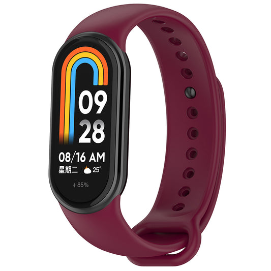 Pas Techsuit W014 za Xiaomi Smart Band 9 / 8, Temno rdeča