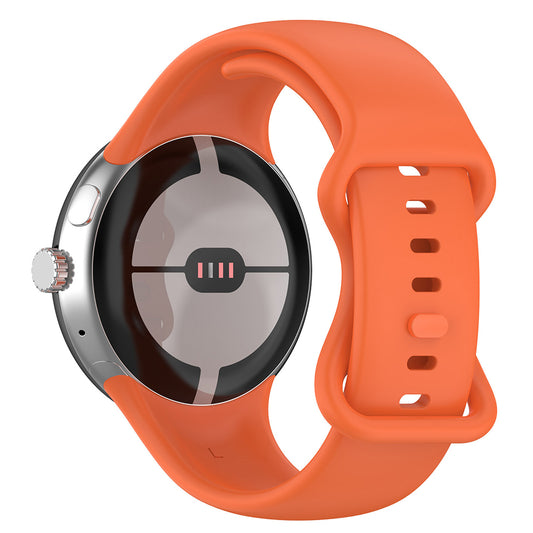 Pas Techsuit W031 za Google Pixel Watch 4 41mm / Watch 3 41mm / Watch 2 / Watch, oranžen