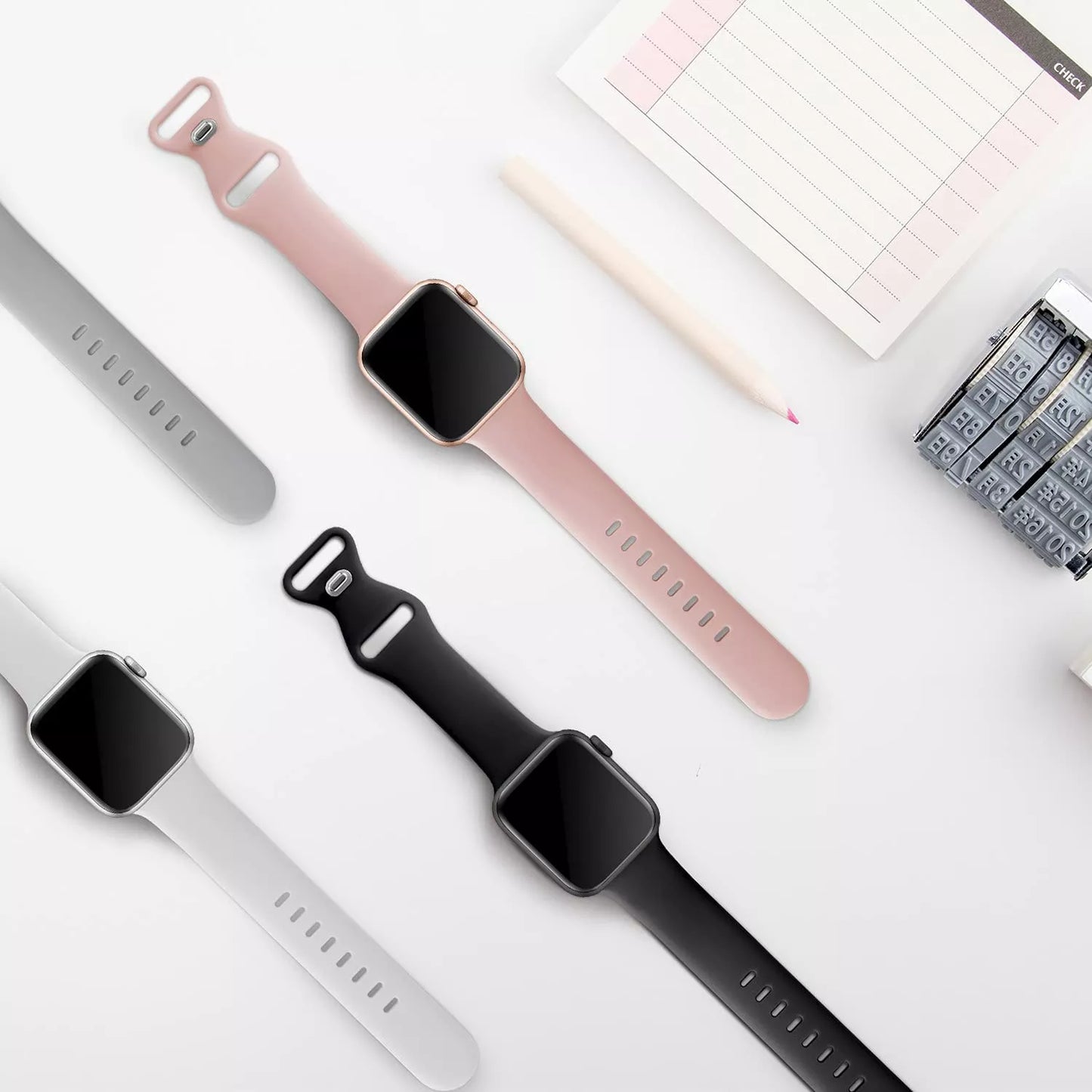 Pas Techsuit W031 za Apple Watch 42mm / 41mm / 40mm / 38mm serije, siv