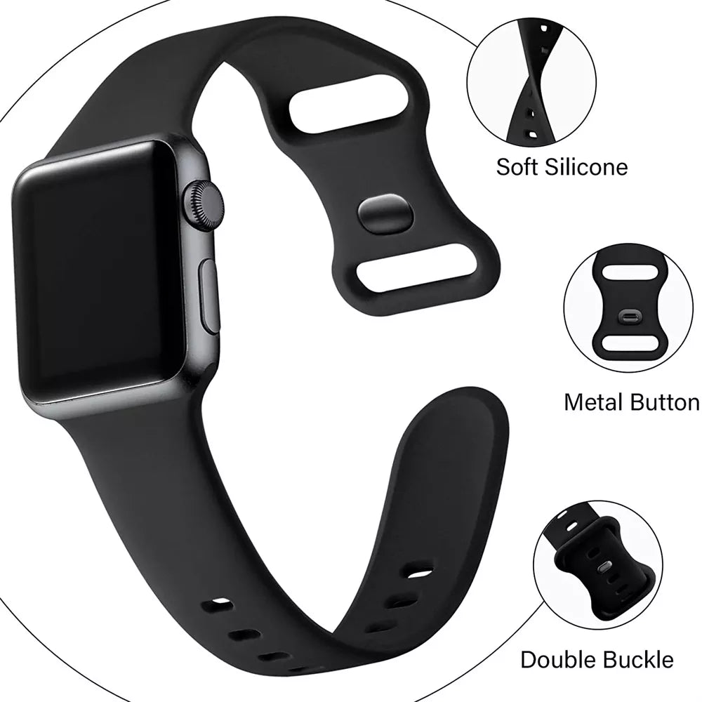 Pas Techsuit W031 za Apple Watch 42mm / 41mm / 40mm / 38mm serije, siv