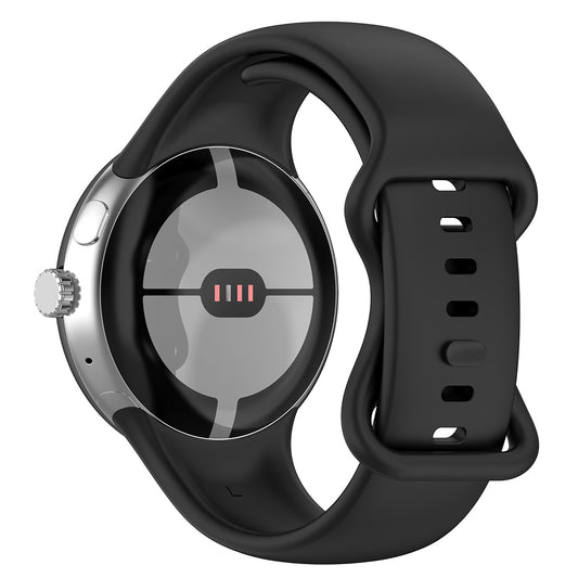 Pas Techsuit W031 za Google Pixel Watch 3 41mm / Watch 2 / Watch, črn