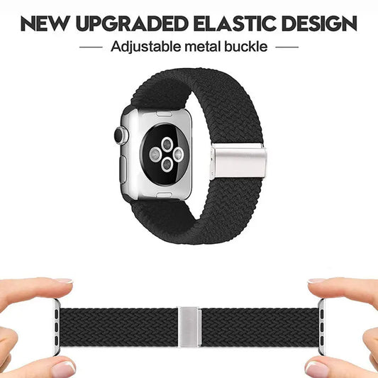 Pas Techsuit W032 za Apple Watch 49mm / 46mm / 45mm / 44mm / 42mm Series, Črna