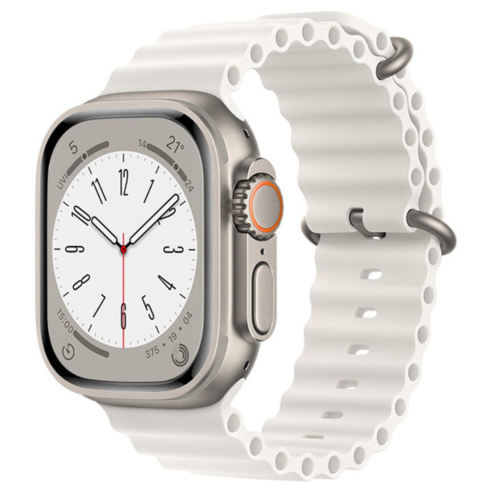 Pas Techsuit W038 za Apple Watch 49mm / 46mm / 45mm / 44mm / 42mm serije, bela