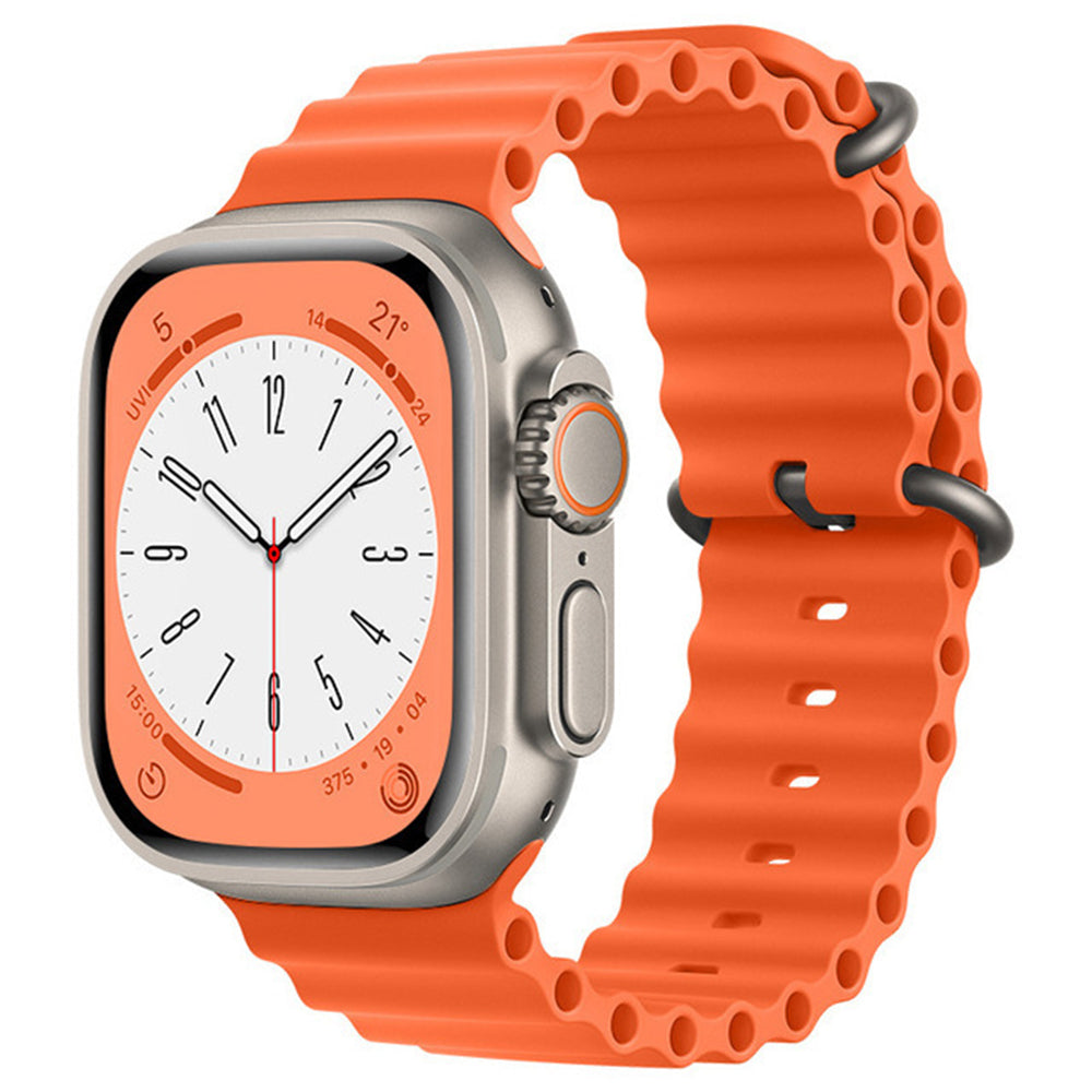 Pas Techsuit W038 za Apple Watch 49mm / 46mm / 45mm / 44mm / 42mm serije, oranžna