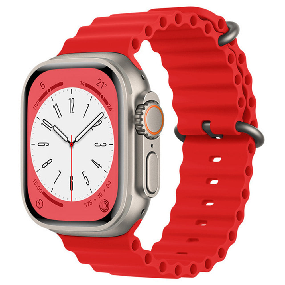 Pas Techsuit W038 za Apple Watch 42mm / 41mm / 40mm / 38mm Series, Rdeča