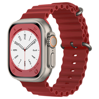 Pas Techsuit W038 za Apple Watch 42mm / 41mm / 40mm / 38mm Series, Temno rdeča