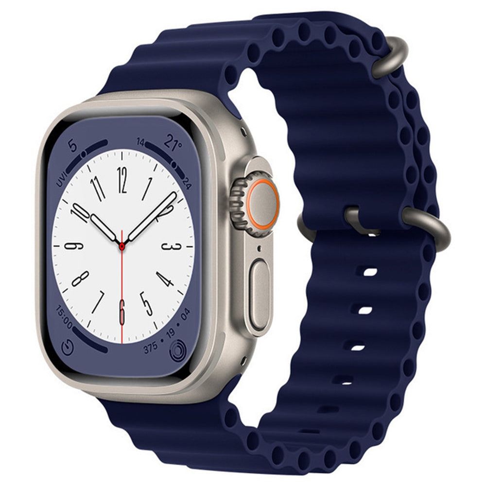 Pas Techsuit W038 za Apple Watch 49mm / 46mm / 45mm / 44mm / 42mm serije, temno modra