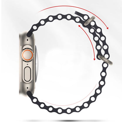 Pas Techsuit W038 za Apple Watch 49mm / 46mm / 45mm / 44mm / 42mm serije, temno modra