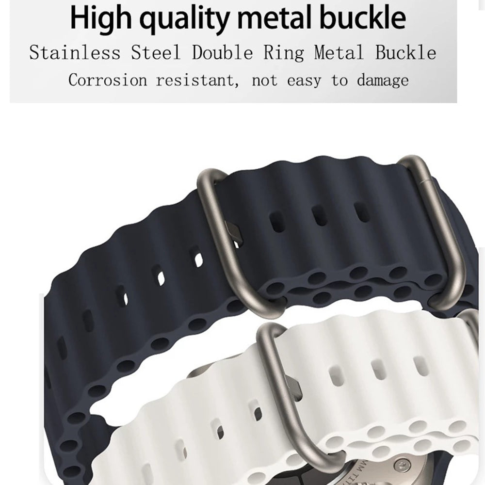 Pas Techsuit W038 za Apple Watch 49mm / 46mm / 45mm / 44mm / 42mm serije, temno modra