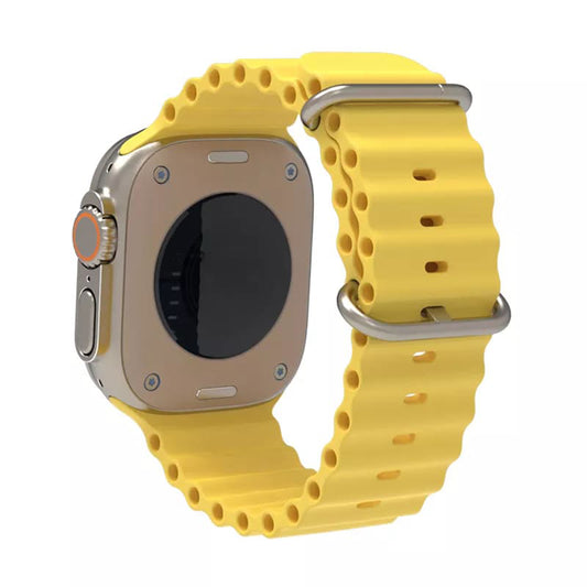 Pas Techsuit W038 za Apple Watch 49mm / 46mm / 45mm / 44mm / 42mm Series, Rumena
