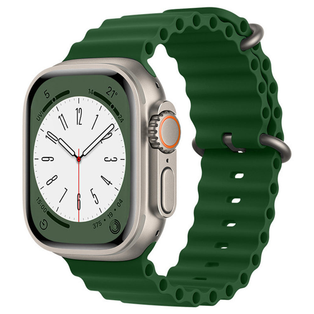 Pas Techsuit W038 za Apple Watch 49mm / 46mm / 45mm / 44mm / 42mm Series, Temno zelen