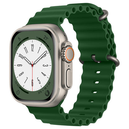 Pas Techsuit W038 za Apple Watch 49mm / 46mm / 45mm / 44mm / 42mm Series, Temno zelen