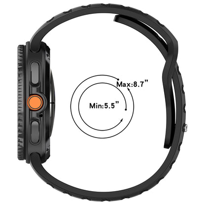 Pas Techsuit W050 za Samsung Galaxy Watch 8 Classic / Watch8 44mm / Watch 8 40mm, Črna