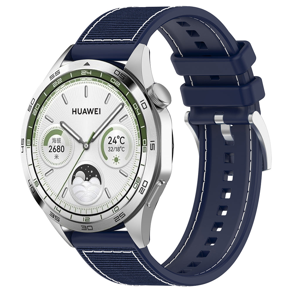 Pas Techsuit W051 za Huawei Watch / Xiaomi Watch Series, 22mm, Temno modra