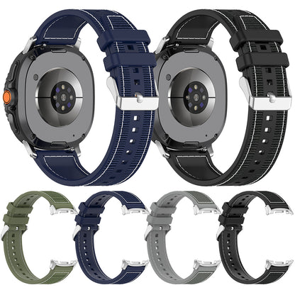 Pas Techsuit W051 za Samsung Galaxy Watch 8 Classic / Watch8 44mm / Watch 8 40mm, Črna