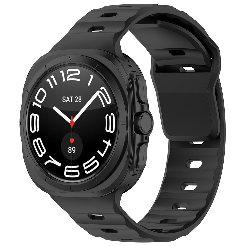 Pas Techsuit W055 za Samsung Galaxy Watch Ultra, Črn