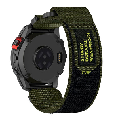 Pas Techsuit W057 za Garmin Watch Fenix / Forerunner Series, 22mm, Zelen
