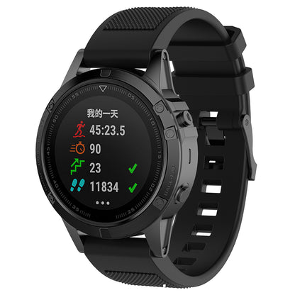 Pas Techsuit W058 za Garmin Instinct / Approach / Fenix Watch Series, 20mm, Črna