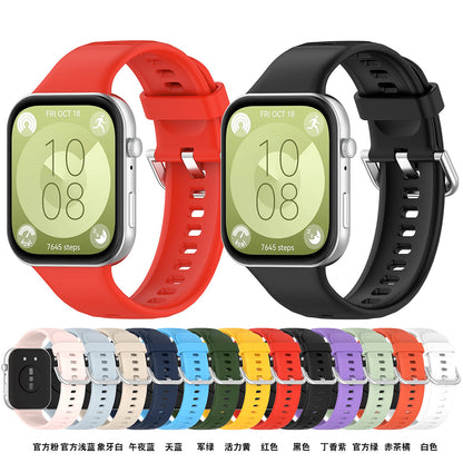 Pas Techsuit W061 za Huawei Watch Fit 4 Pro / Fit 4 / Fit 3, modra