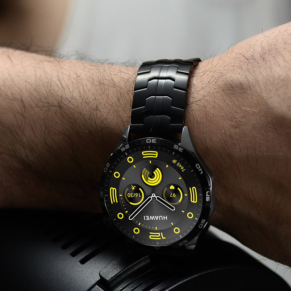 Pas Techsuit W063 za Huawei Watch / Xiaomi Watch Series, Črna